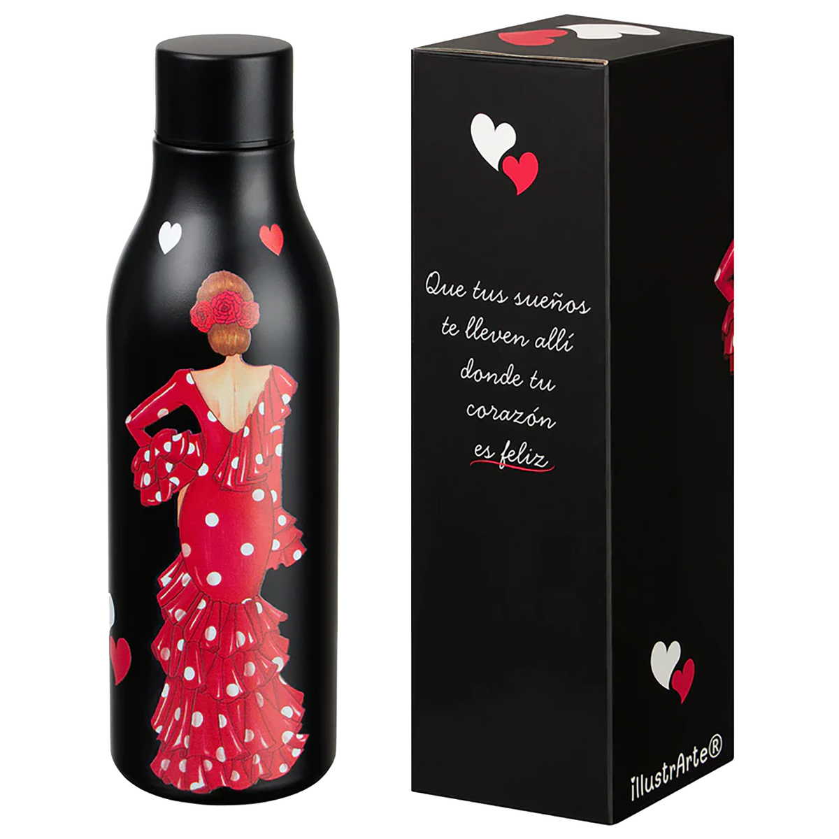 Macarena – rote Flamenca de Lunares – Schwarze Flasche