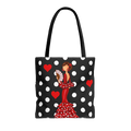 Bolsa Tote Málaga Diseño Flamenca Pepa con Lunares