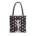 Bolsa Tote Málaga Diseño Flamenca María Blanco con Lunares