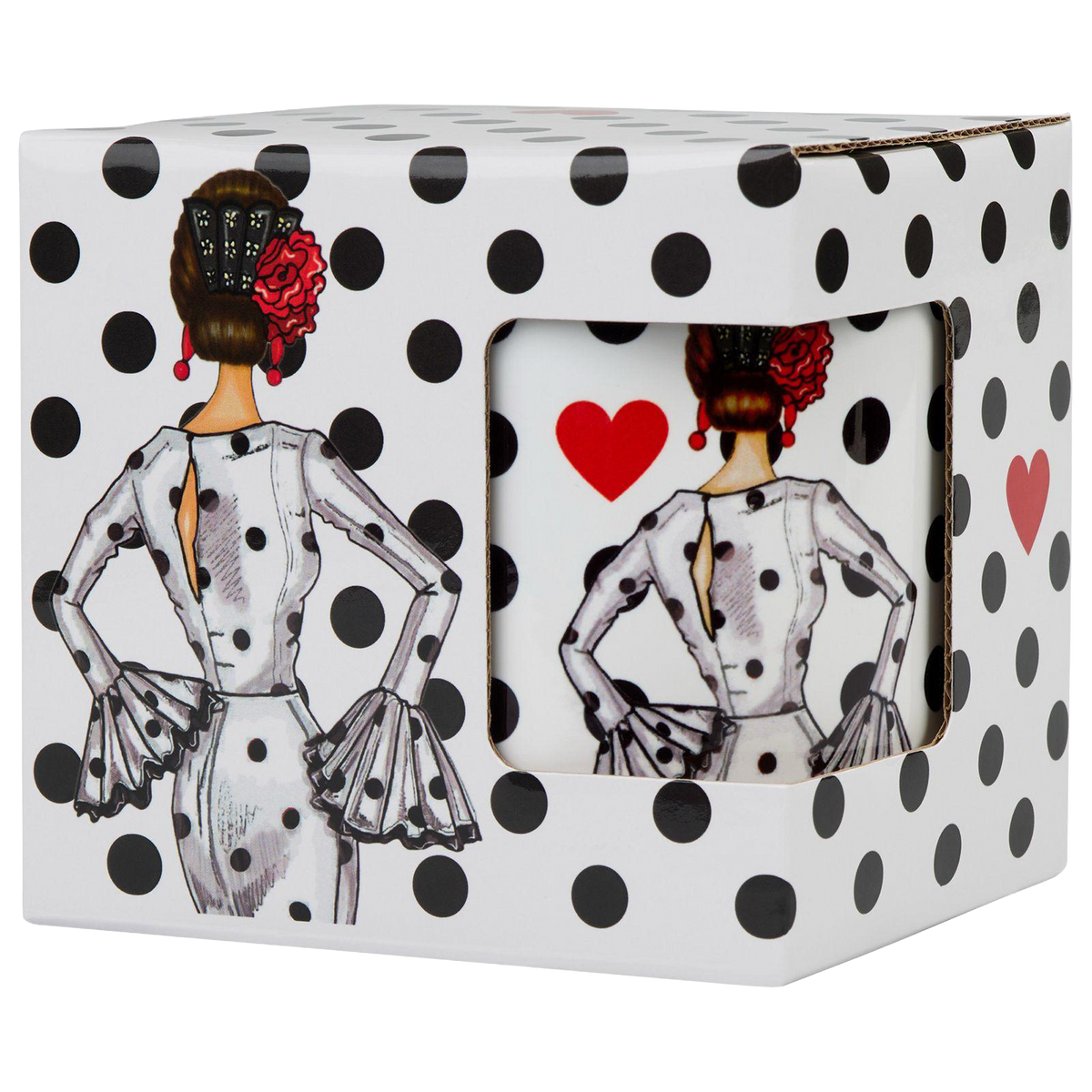 Taza Flamenca de Cerámica 350 ml – Diseño Maria Blanco_exp4