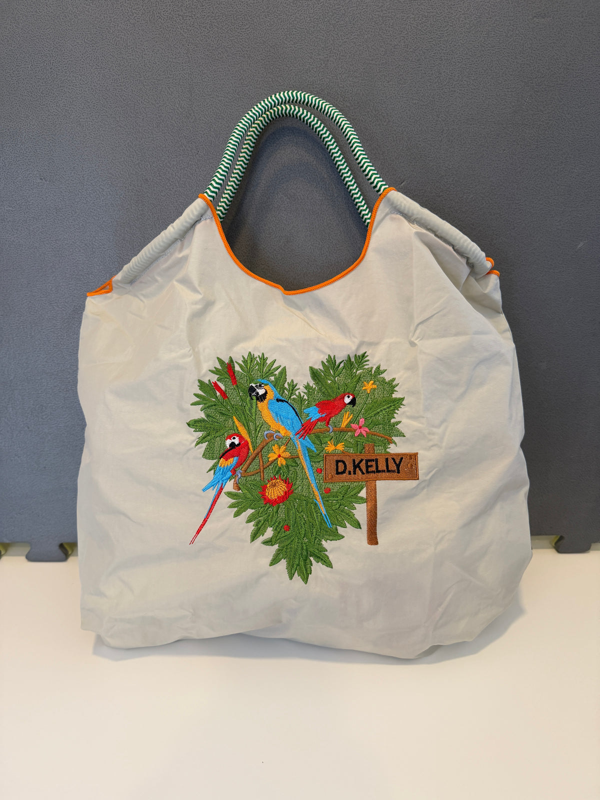 Tote Bag Parrots – Weiß